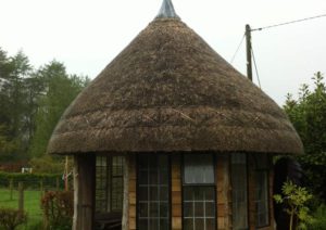 Thatched summer house